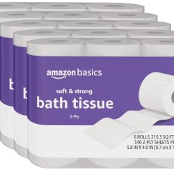 Amazon Basics Soft and Strong 2-Ply Toilet Paper, 30 Ultra Rolls